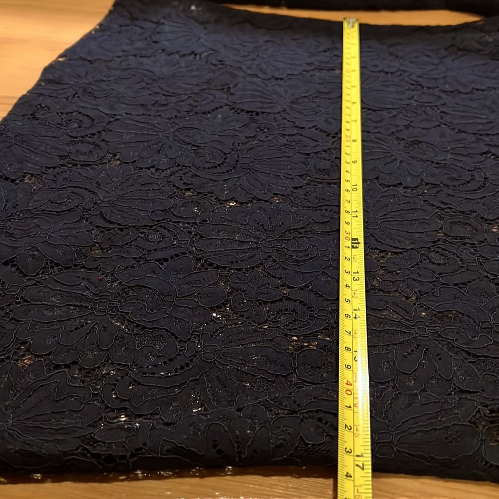 Loft dark blue lace top with bell sleeves - Picture 13 of 15